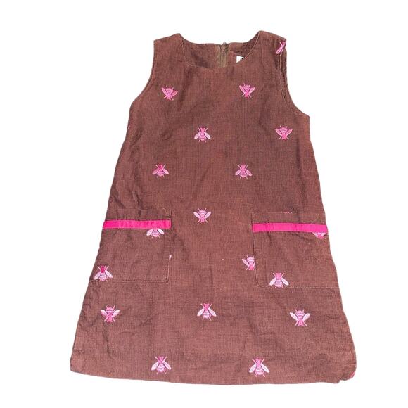 Lilly Pulitzer Other - Vintage Lilly Pulitzer Brown Corduroy Dress Embroidered Bees, EUC, Sz 4 (4A)